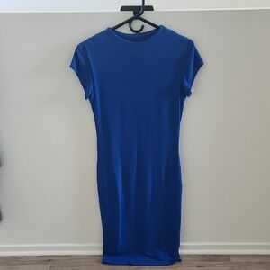 Unique Vintage Royal Blue Midi Dress
